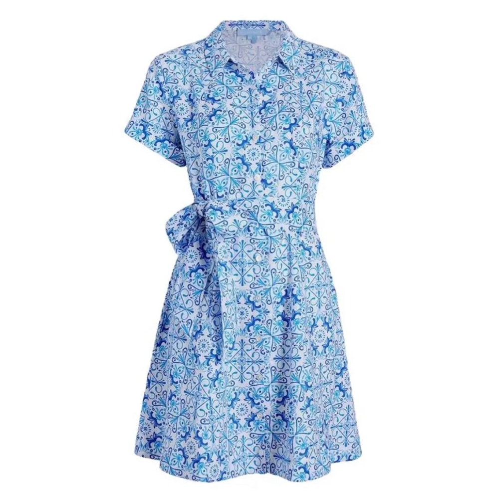 Hill House Blue Mosaic Laura EUC size Small